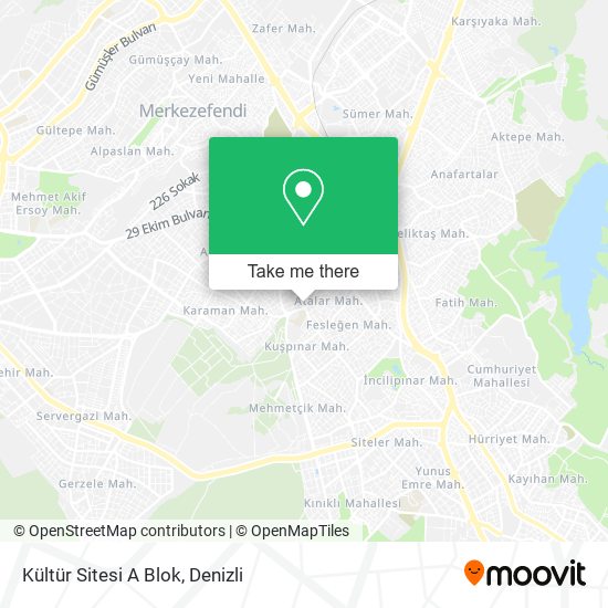 Kültür Sitesi A Blok map