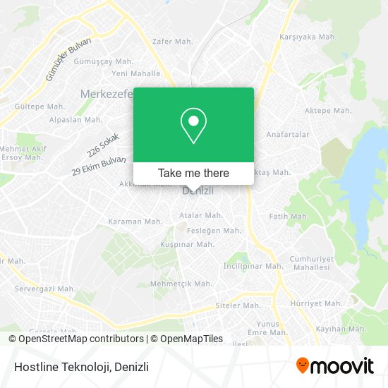 Hostline Teknoloji map