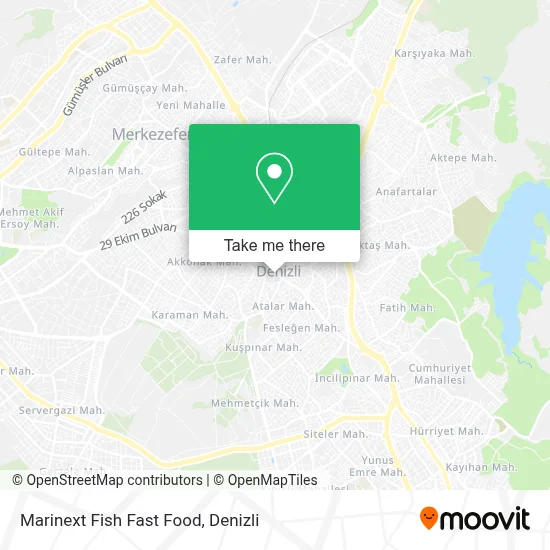Marinext Fish Fast Food map