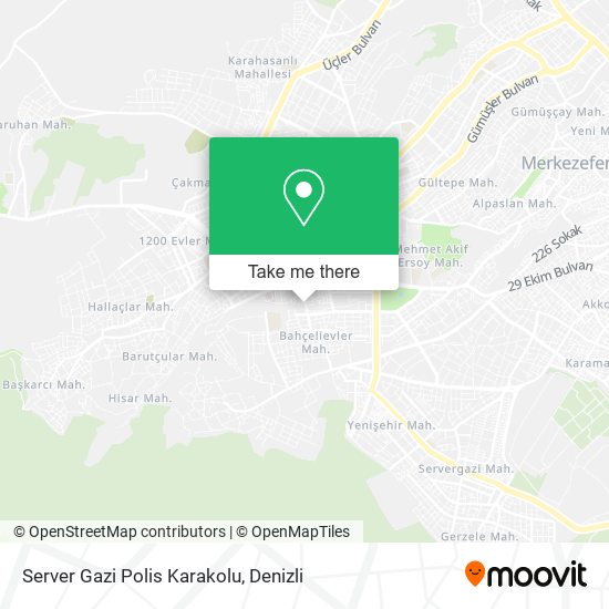 Server Gazi Polis Karakolu map