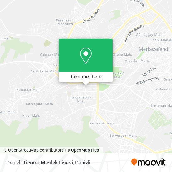 Denizli Ticaret Meslek Lisesi map