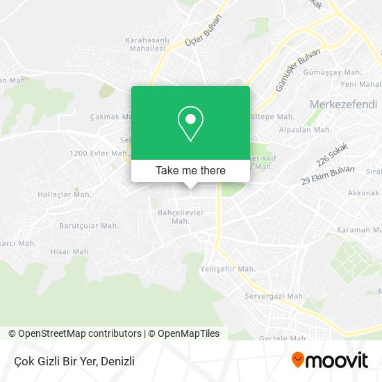 Çok Gizli Bir Yer map