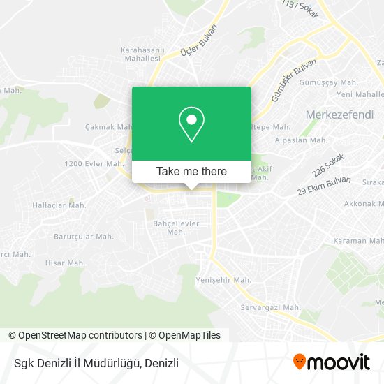Sgk Denizli İl Müdürlüğü map