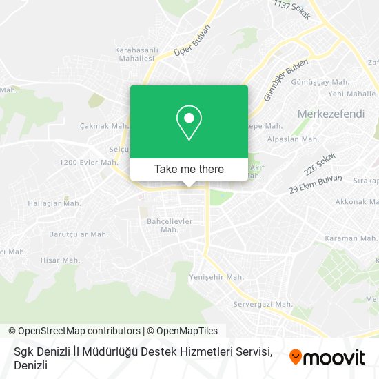 Sgk Denizli İl Müdürlüğü Destek Hizmetleri Servisi map