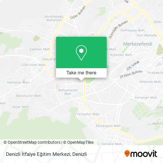 Denizli İtfaiye Eğitim Merkezi map