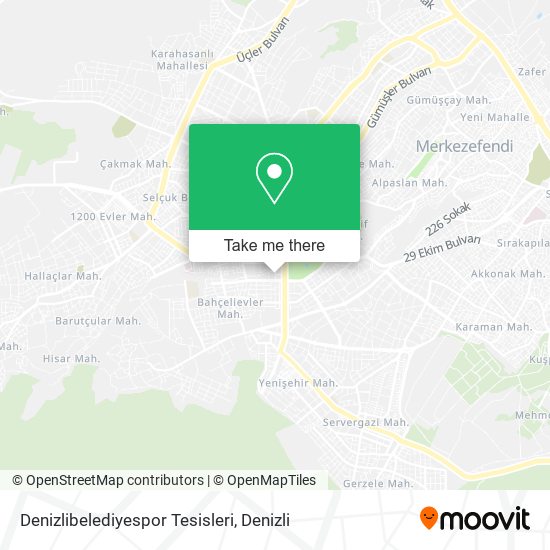 Denizlibelediyespor Tesisleri map