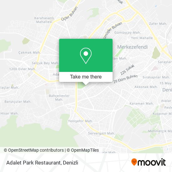 Adalet Park Restaurant map