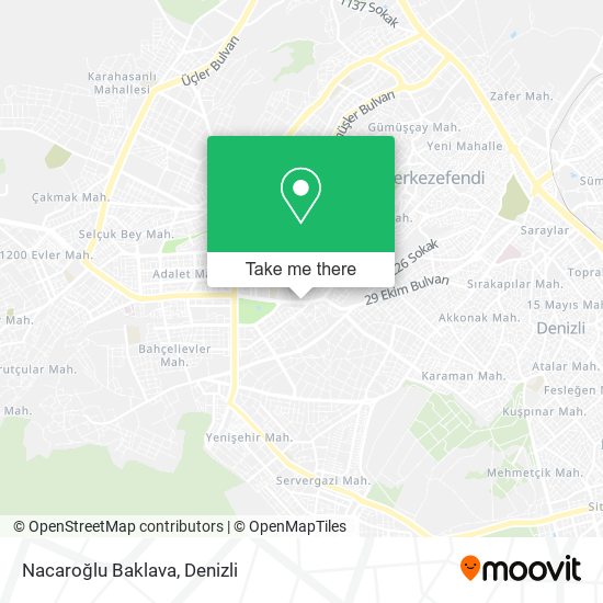 Nacaroğlu Baklava map