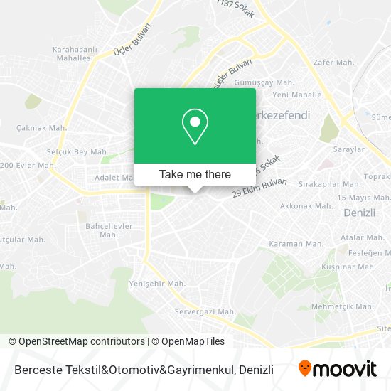 Berceste Tekstil&Otomotiv&Gayrimenkul map