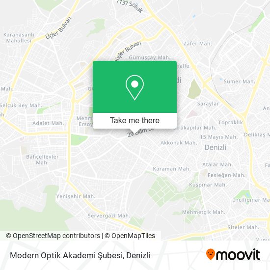 Modern Optik Akademi Şubesi map