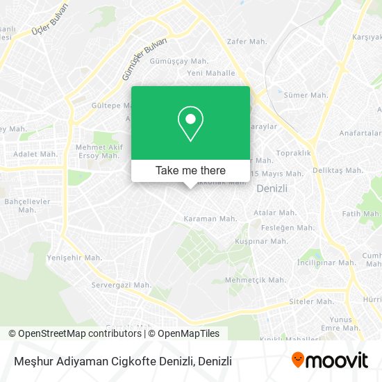 Meşhur Adiyaman Cigkofte Denizli map