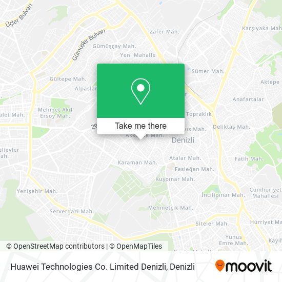 Huawei Technologies Co. Limited Denizli map
