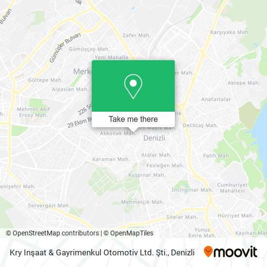 Kry Inşaat & Gayrimenkul Otomotiv Ltd. Şti. map
