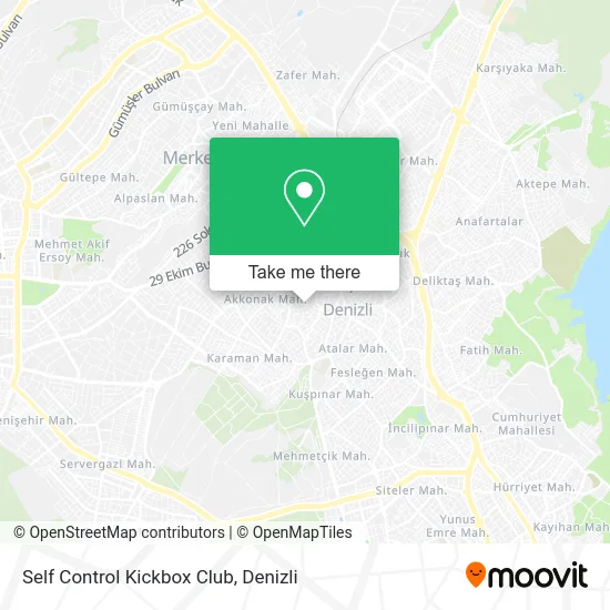 Self Control Kickbox Club map