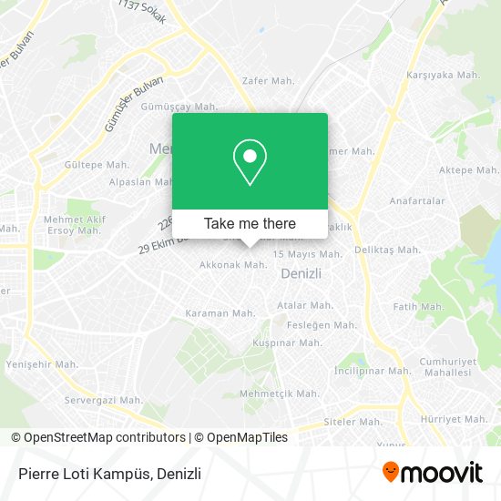 Pierre Loti Kampüs map