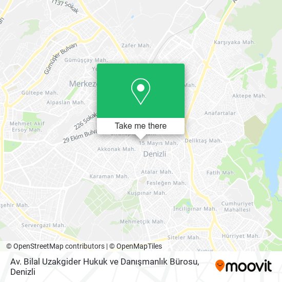 Av. Bilal Uzakgider Hukuk ve Danışmanlık Bürosu map