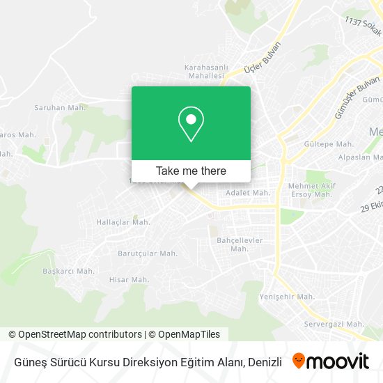 Güneş Sürücü Kursu Direksiyon Eğitim Alanı map