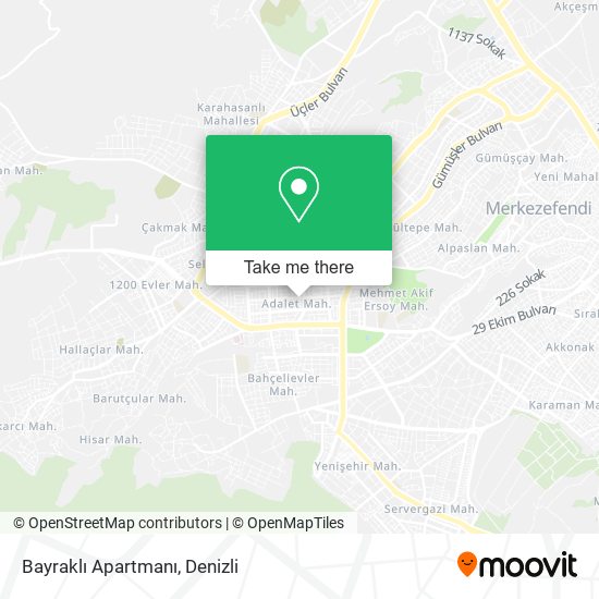 Bayraklı Apartmanı map