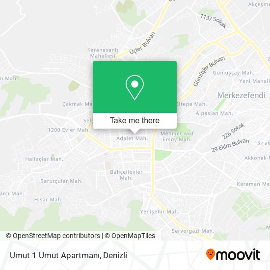 Umut 1 Umut Apartmanı map