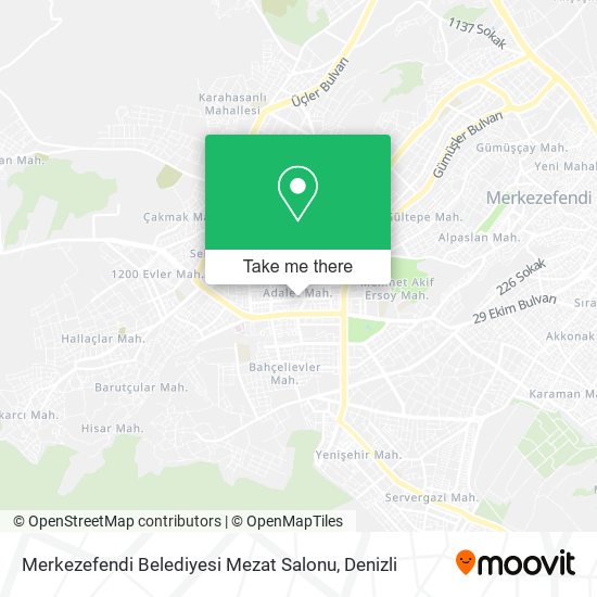 Merkezefendi Belediyesi Mezat Salonu map