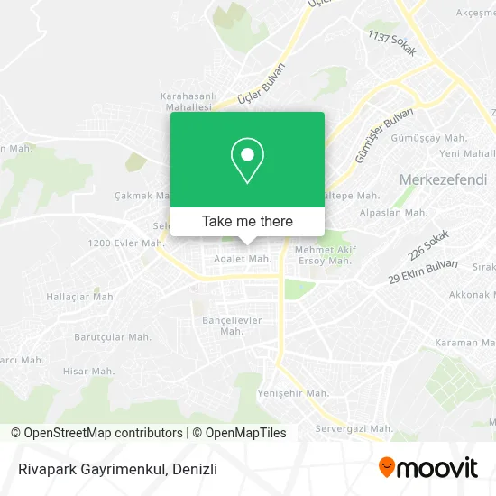 Rivapark Gayrimenkul map