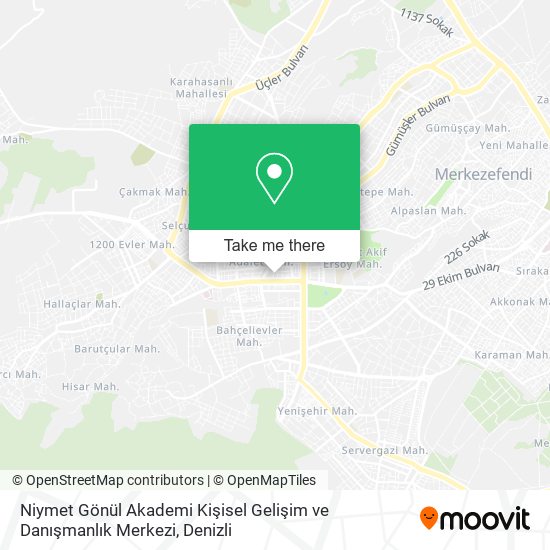 Niymet Gönül Akademi Kişisel Gelişim ve Danışmanlık Merkezi map