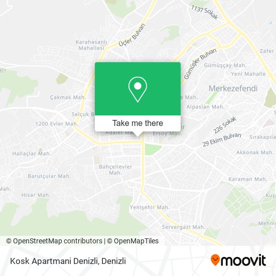 Kosk Apartmani Denizli map