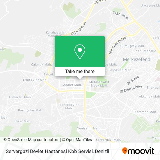 Servergazi Devlet Hastanesi Kbb Servisi map