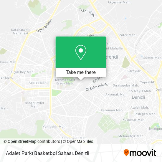 Adalet Parkı Basketbol Sahası map