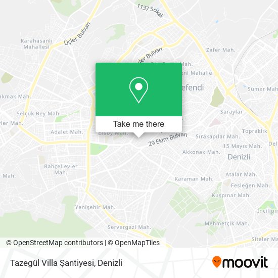 Tazegül Villa Şantiyesi map