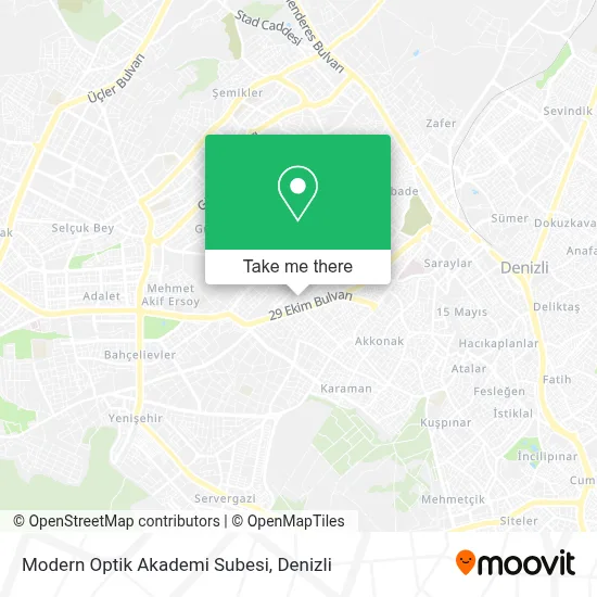 Modern Optik Akademi Subesi map