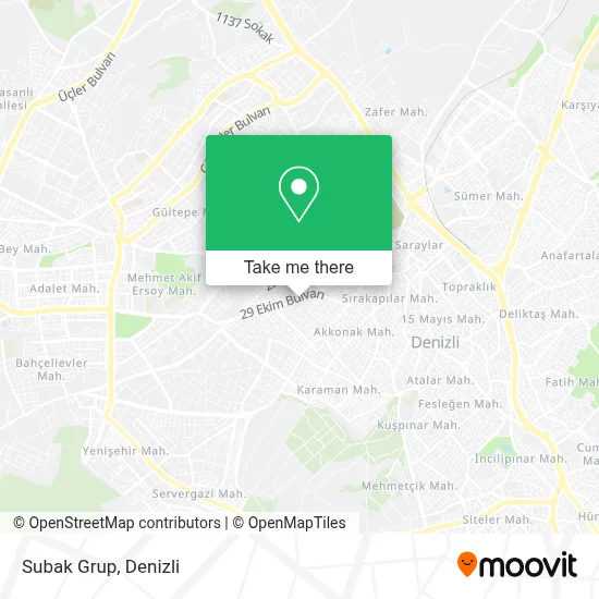 Subak Grup map
