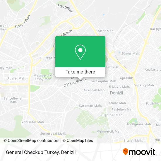 General Checkup Turkey map