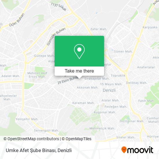 Umke Afet Şube Binası map
