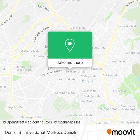 Denizli Bilim ve Sanat Merkezi map