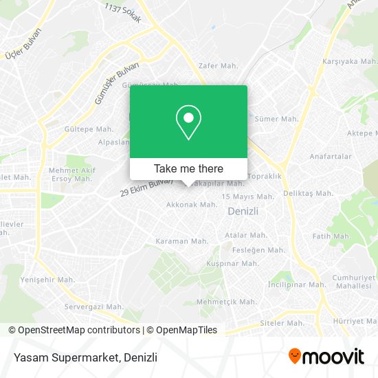 Yasam Supermarket map