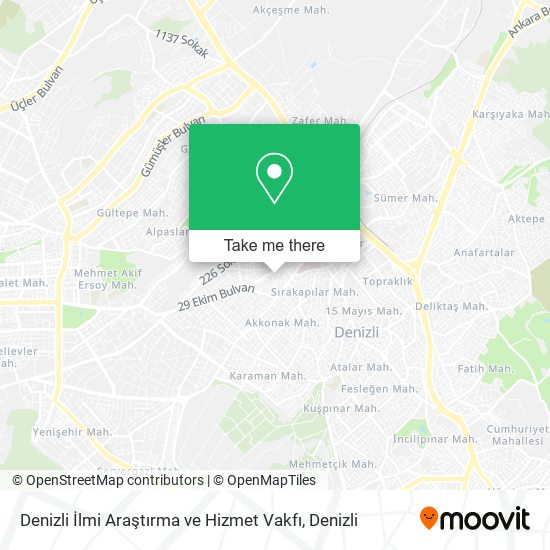 Denizli İlmi Araştırma ve Hizmet Vakfı map