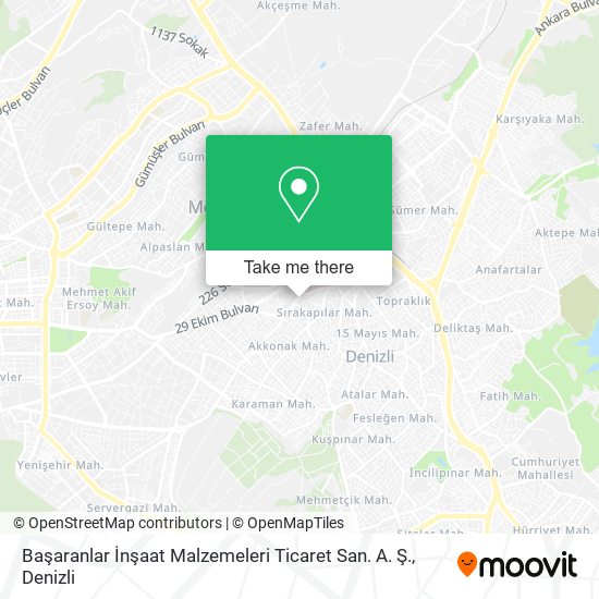 Başaranlar İnşaat Malzemeleri Ticaret San. A. Ş. map