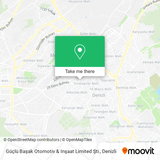 Güçlü Başak Otomotiv & Inşaat Limited Şti. map