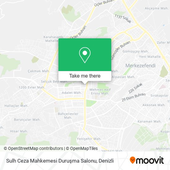 Sulh Ceza Mahkemesi Duruşma Salonu map