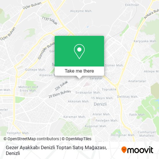 Gezer Ayakkabı Denizli Toptan Satış Mağazası map