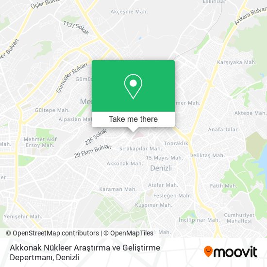 Akkonak Nükleer Araştırma ve Geliştirme Depertmanı map