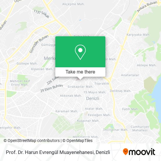 Prof. Dr. Harun Evrengül Muayenehanesi map
