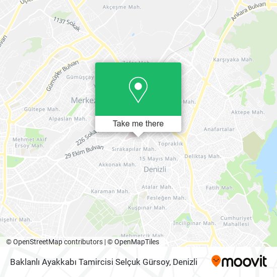 Baklanlı Ayakkabı Tamircisi Selçuk Gürsoy map