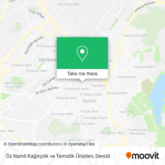 Öz Namlı Kağıtçılık ve Temizlik Ürünleri map