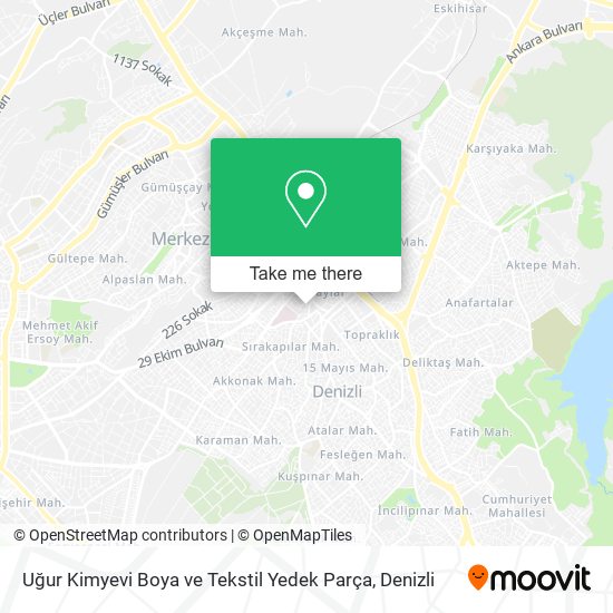 Uğur Kimyevi Boya ve Tekstil Yedek Parça map