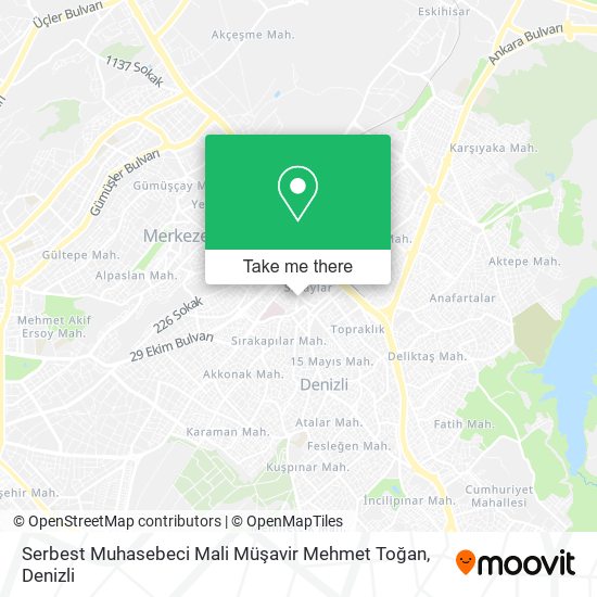 Serbest Muhasebeci Mali Müşavir Mehmet Toğan map