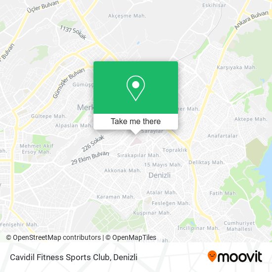 Cavidil Fitness Sports Club map