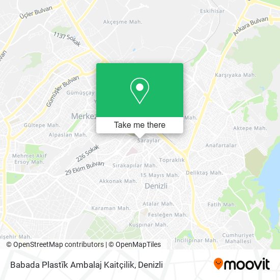 Babada Plastīk Ambalaj Kaitçilik map