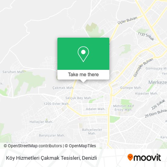 Köy Hizmetleri Çakmak Tesisleri map